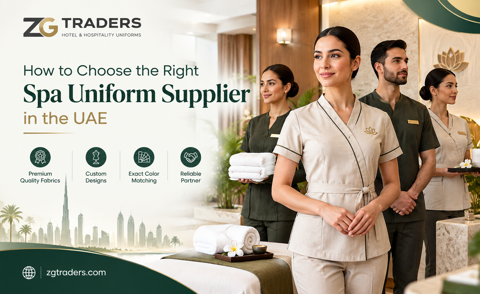 Spa Uniform Supplier in Abu Dhabi for Professional Workwear | ZgTraders